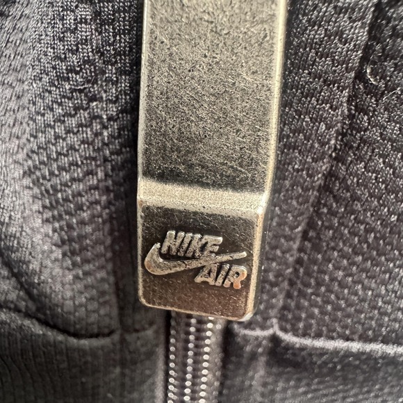 Nike Air Track Jacket Mens 3XL Black Full Zip Striped Rib Collar Cuffs Piping - Picture 3 of 12